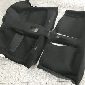 Teppich Golf 1 Cabrio, Teppichsatz schwarz für den Innenraum, NEU