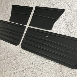 Golf 1 Cabrio Türverkleidung/Türpappen, schwarz, 4-teilig