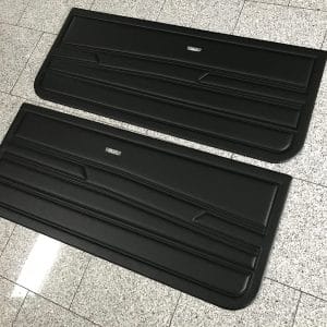 Golf 1 Cabrio, vordere Türverkleidung/Türpappen, schwarz, 2-teilig